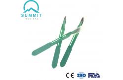 China Stainless Steel Surgical Scalpel Blade , Side Activated Single Use Scalpel supplier