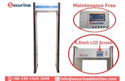 China 64 kgs Gross Weight Security Gate Metal Detector Anti Interference Magetometers supplier