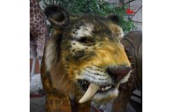 China Full Size Animatronic Saber Toothed Cat Weatherproof For Theme Park supplier