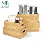 Large Bamboo Kitchen Storage Drawer Box For Cabinets Countertops for sale
