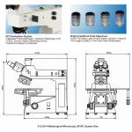 400x DIC Digital Metallurgical Microscope EPI A13.0214 Brightness Adjustable Trinocular Head