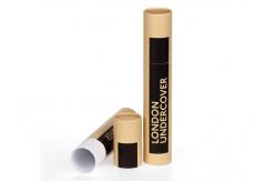 China Luxury Brown Round Perfume Bottle Box Perfume Paper Tube With Movable Paper Lid supplier