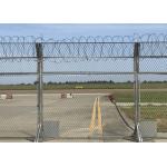 Double Concertina Razor Barbed Wire Straight Line Razor Wire Fence for sale