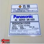 MSD043A1XX09  Panasonic  SERVO MOTOR DRIVER