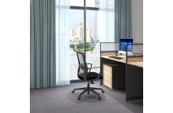 China Modern Swivel Executive Black Mesh Office Chair With Headrest supplier