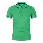 Hot Selling Classic Polo Round Neck T Shirt Plus Size Solid Color Polyester Short Sleeve Custom Logo Green Polo Shirts for sale