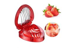 China Stem Remover Strawberry Cutter Tool Huller Set Kitchen Gadgets supplier