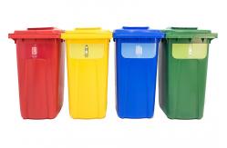 China 240l Waste Recycling Container Garbage Bin Wheelie Plastic Wheelie Bin with Pedal Lid supplier