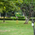 LED Solar Powered Wind Chime Multicolor Metal Solar Yard Ornaments for sale
