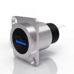 USB Panel Mount Connector Ip65 Waterproof 9 Pin USB Connector for Format Conversion for sale