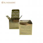 Gold Card Paper Folding Card Box Glass Jar Packing Eye Cream Card Paper Box Skin Care Cardboard Box for sale
