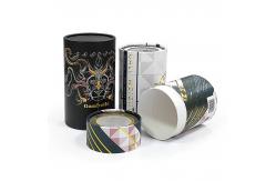 China Custom Logo Round Cylindrical Canister Cardboard Cylinder Box For Cosmetic supplier