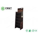 CMYK Printing POS Floor Standing Cardboard Shelf Display Rack For Chocolate