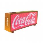 Advanced 5mm Pitch Size Car LED Sign Display with Asynchronous Control 96*32 Cm for sale