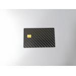 85x54x0.8mm Carbon Fiber Card With SLE4442 Small Contact Chip for sale