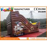Custom Printing Inflatable Commercial Bouncy Castles With Slide for sale