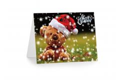 China 3D 12x17cm Greeting Card Lenticular Printing Services  With Customized X-mas Images supplier