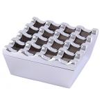 Novelty 16 Grids Stainless Steel Square Cigarette Ashtray for sale