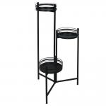 3 Piece  Plant Stand Display Shelf Cast Iron 30cm 3 Tier Plant Pot Stand Holder for sale