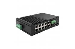 China Gigabit Ethernet 40Gbps 8 Port Industrial Managed Poe Switch Up To 90W supplier