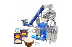 China Touch Screen Doypack Filling Machine 2 Head Weighing SS Rice Packing Equipment supplier