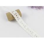 Water Soluble Chemical Cotton Lace Trim Net Ribbon For Girl Dress Off White for sale