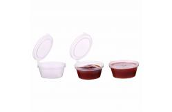 China Clear Plastic Mini Disposable Sauce Cup Leak Resistant With Lid supplier