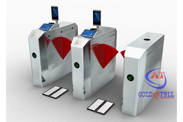 Double Wings Automatic Turnstile Gate Infrared RFID Card Access Control Turnstiles