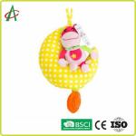 EN71 No Irritation Hanging Moon And Star Baby Plush Toys
