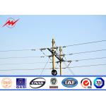 Electrical Transmission Towers 13m 2500dan Octagonal Single Circuit Electrical Utility Poles for sale