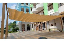 China Outdoor&indoor Motorized Wave Sliding Awning Shade Sail supplier