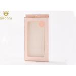 Pink 1500gsm Cardboard Phone Case Packaging Box With Window for sale