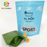 Clear Window Matte Plastic Pouches Packaging Aluminum Foil Crystal Bath Salt Heat Sealing for sale