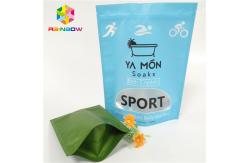 China Clear Window Matte Plastic Pouches Packaging Aluminum Foil Crystal Bath Salt Heat Sealing supplier