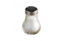 China small bulb shape shaker bottle glass spice jar with stainless lid plastic cap supplier