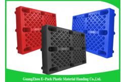 China Stackable Warehouse Rackable Plastic Pallets , Light Duty 40 X 48 Plastic Pallets supplier