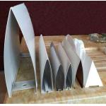 Aluminum Bullet Shaped Profile Suspended Baffle 20Wx100H Powder Coating for sale