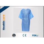 Multifunction 16-80G Disposable Isolation Gowns Ultrasonic Heat Seal Blue/Yellow Coats for sale