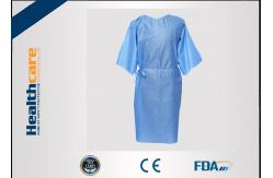 China Multifunction 16-80G Disposable Isolation Gowns Ultrasonic Heat Seal Blue/Yellow Coats supplier