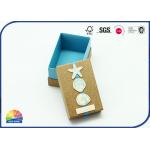 Cardboard Ring Case Rigid Shoulder Box Matte Lamination Debossing