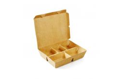 China Custom Printed Greaseproof Kraft Paper Takeaway Box supplier