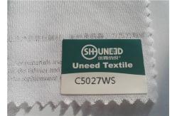 China Circular Knit Stretch Interlining Material C5027WS With Double Dot PES Coating supplier