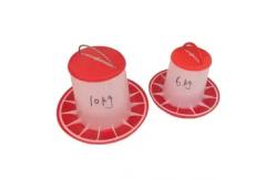 China 10kg Chicken Feeder Automatic Chicken Feeding System Yellow Red supplier