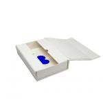 Portable Carton Book Shape Rigid Paper Box Multipurpose Folding Storage Containers