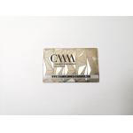 Frosted Engraved Silver Etch Metal Business Cards 85x54mm for sale