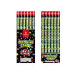 10 Shots Mandarin Customized Fireworks , 0.025CBM Crackling Roman Candles for sale