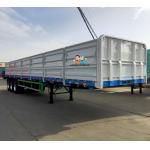 Side Wall Semi Trailer With Interior Door For Transporting Grain for sale