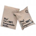 Custom Biodegradable Compostable Mailer Bag Pink Poly For Jewelry Packing for sale