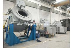 China Oil Fired Metal / Aluminum Melting Furnaces With Pipe Burning System 350KG supplier