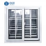 Customized Size PVC Slide Window UPVC Double Glazed 3*3/4*4 Sizes With Grill Mosquito Mesh for sale